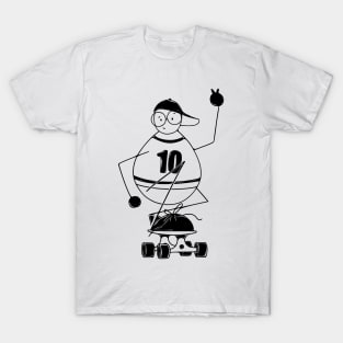 skateboard minimalist line art T-Shirt